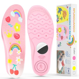 MHYALUDO for Airtag Protective Cover Insoles for Kids and Seniors, Airtag Insoles to Help You Find Your Family Faster, Track Your Steps and Shoes -size 190mm Pink