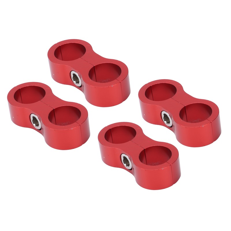 4PCS Hose Separator AN8 Automobile Oil Pipes Fixing Adapter Aluminum