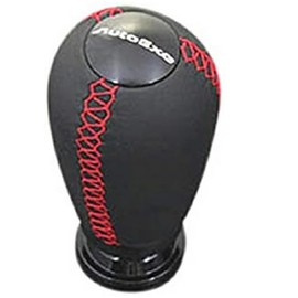 Auto Exe/AUTOEXE Leather Shift Knob AT Car Red Stitch A1397-03
