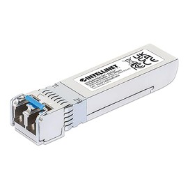 Intellinet 10GBase-LR SFP+ to LC Single-Mode Mini GBIC Module 10G Fiber Transceiver - Cisco SFP-10G-LR Compatible - Wavelength 1310 nm - Hot Plugging - Up to 6.2 mi. – 507479-SGL