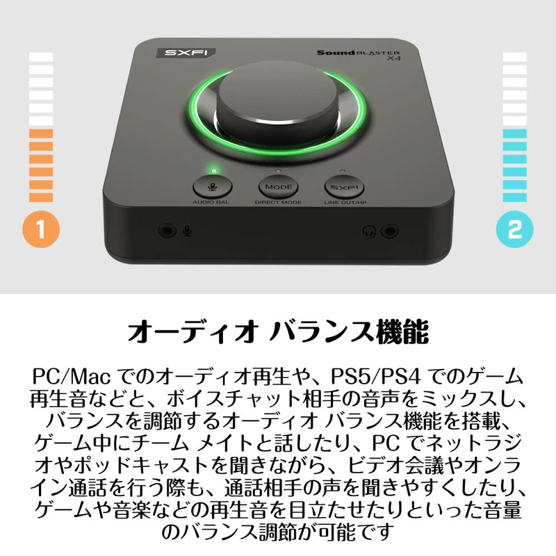 Sound Blaster X4 Optical Digital Input Audio Balancing Multi-Channel USB