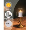 PIDZPOW Rechargeable Tea Lights Candles with Remote Timer, 2" x