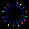 Moon Glow - Blacklight Neon UV Lipstick 0.16oz Set of 16 colours (Pastel