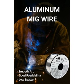 HYW Products ER4043 Mig .030" Aluminum Welding Wire 1-LB Roll (Made in North America) 2-Pack