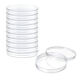 Voarge 20 x Plastic Petri Dishes Plastic Petri Dishes Sterile Bacteria Culture Bowl with Lid 70mm x 15mm Bacteria Culture Bowl with Lid for Laboratory Culture Bacterial Yeast