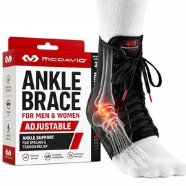 Mcdavid Classic Lightweight Laced Ankle Brace, Black, Small Classic
