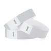 WristCo Metallic Silver 3/4" Tyvek Wristbands - 1000 Pack Paper