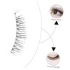 Healeved 4pair Handmade Fiber Eyelashes Fake Lashes Natural Look for
