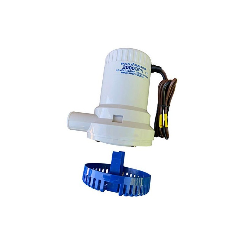 SAILFLO 2000 GPH Fully Submersible 12 Volt Electric Bilge Pump