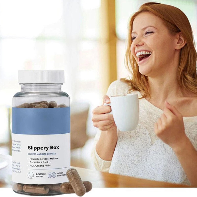 NATURAL SLIPPERY BOX - SLIPPERY ELM BARK CAPSULE FOR VAGINAL