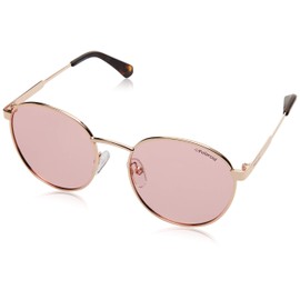 Polaroid Unisex Sunglasses, Gold copper.