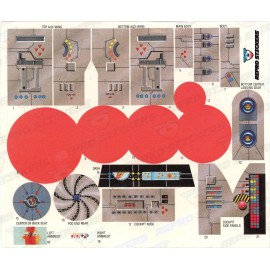 Kenner Vintage Star War B-Wing Restoration Sticker Set- Pre-Cut