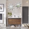 WALTSOM 2 Piece Crushed Diamond Decorative Mirror, Silver Crushed Diamond