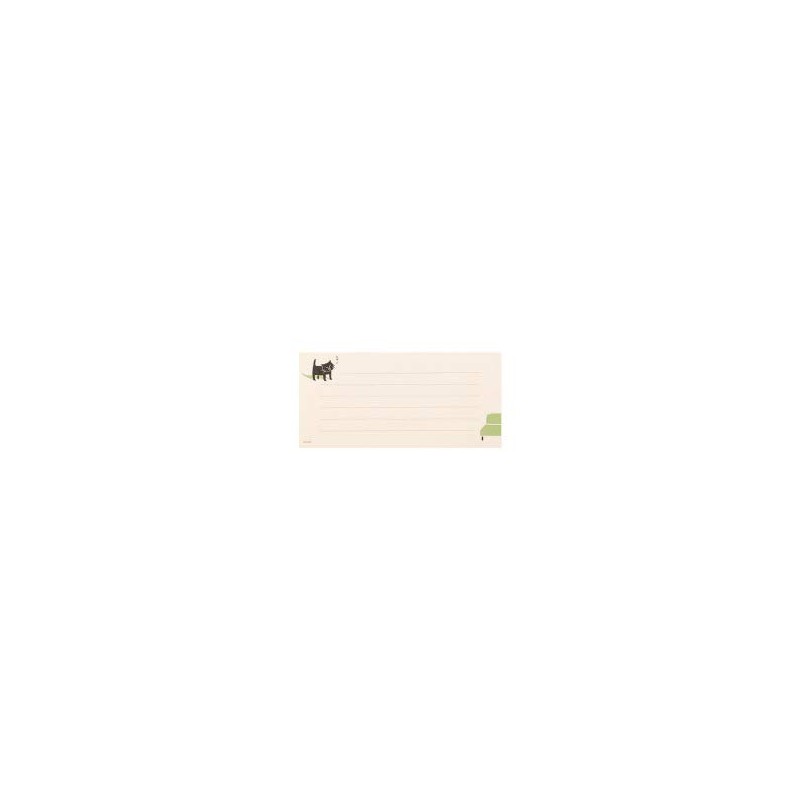 Midori 91802547 Kiraku One Pencil Notebook, Cat Pattern | Letter