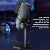Gaming Microphone, USB PC Noise Cancellation Condenser Mic with Quick