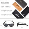 glozzi Bamboo Wood Sunglasses for Men and Women Polarised &