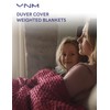 YnM Fuzzy Duvet Cover for Weighted Blankets (Red, 41''x60'')