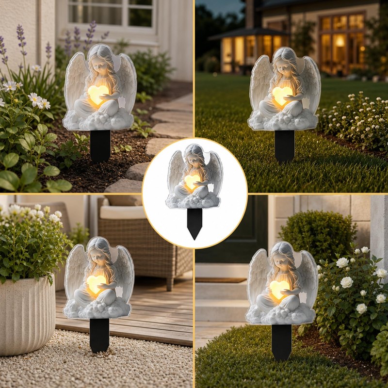 Memorial Garden Ornaments, Angel Garden Ornaments, Angel Ornament for Garden