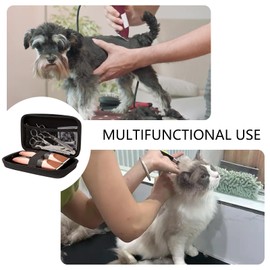 Pet Grooming Bag, Dog Cat Grooming Hard Organizer Bag Case,Aonstyna Pet Hair Removal Trimming Cleaning Tool Case