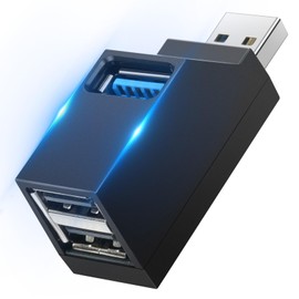 AXFEE Mini USB Hub, USB 3.0 Hub ortable Adapter with Multi USB port (1x USB 3.0, 2x USB 2.0), High speed Expansion USB for Laptop, USB Flash Drives, Mobile HDD, and More USB Port Device