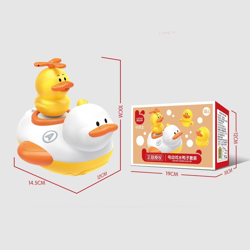 Spraying Duck Bath Toy Cute Shape Plastic Waterproof Electric Spray