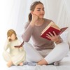 Klyno Reading Book Thinker Figurine Gift for Women Librarian Reader