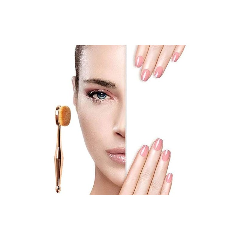 DNHCLL Oval Makeup Brush Set Upgraded Fast Flawless Application Toothbrush