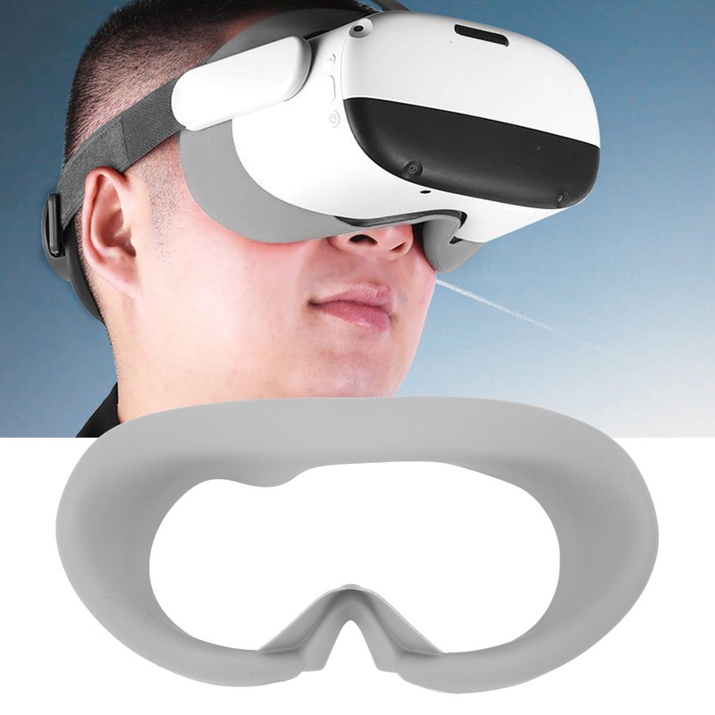 Integrated Silicone VR Face Cover Face Pad Game Light Blocking