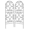 BestNest Panacea 84401 Scroll Trellises, Black, 72" H, Pack of