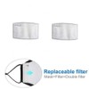 2Pcs Washable Reusable PM2.5 Anti Air Pollution Face Mask with