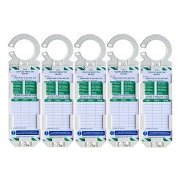 LV Scaffold Inspection Record Tags - 5 Holders and 10 Inserts - Fits All Scaffold Types, Suitable for Indoor and Outdoor use.