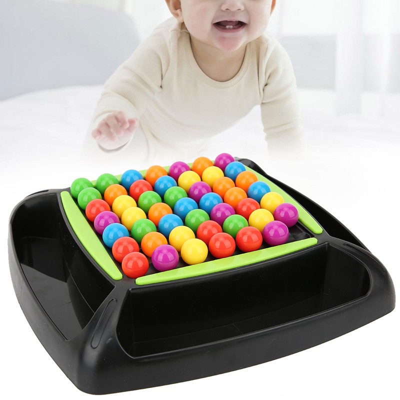 Beads Toy Game Educational Bright Color Parent Child Interactive Board