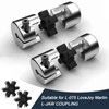 L075 Flexible NBR Rubber Spider Center Insert, 4 Pack Solid