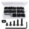 252PCS M5 T Nuts and T-Slot Bolts Extrusion Accessories Kitwith