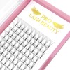 Ready-to-Use Fan Eyelash Extensions, 7D-D-0.07-Mix, Short Stem Volume Eyelashes, 0.07