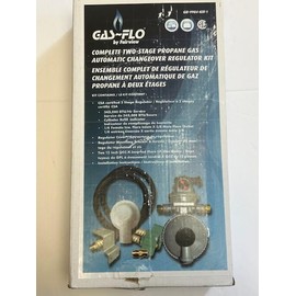 Fairview RV Camper LP Propane 2 Stage Automatic Regulator with 2 x 12 QCC Acme Pigtails, GR-9984