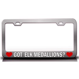 Custom Brother - GOT ELK Medallions? Food Vegetable Fruit Metal Car SUV Truck License Plate Frame Ch j29