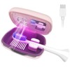 ECTEST UV Toothbrush Covers Case and Holder with Light,Toothbrush Covers