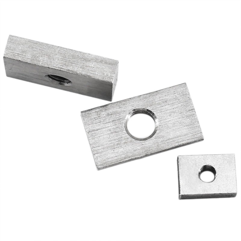 6Pcs M8 Rectangular Nut Stainless Steel Square Nut Fastener for