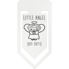 Azeeda 141mm 'Engel außer Dienst' Riesige Plastik Büroklammer (CC00087237)