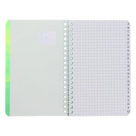 Oxford Spiral Index Polypropylene Cover 11 x 17 cm 100 Pages Small Squares 5 x 5
