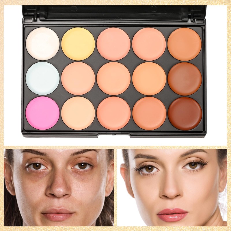 10 Colors Cream Contour Face Concealer Palette, FantasyDay Long Lasting
