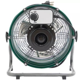 Masterforce 9" High Velocity DC Shroud Quiet Floor Fan Variable Speed Utility Ventilator