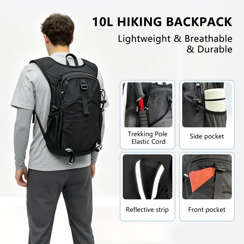 SSZYace Hiking Backpack for Women Men Hiking Essentials Lightweight Backpack