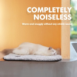 Self Warming Cat Bed Self Heating Cat Dog Mat 29.1 x 18.9 inch Extra Warm Thermal Pet Pad for Indoor Outdoor Pets with Removable Cover Non-Slip Bottom Washable