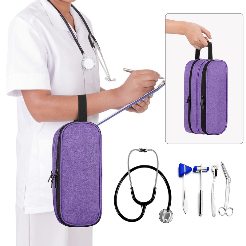 Trunab Trunab Stethoscope Carrying Case Compatible with 3M Littmann/MDF/ADC, Hold