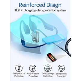 WUNIAK Type-C Magnetic Charger Adapter for SUUNTO Sonic Open-Ear Bone Conduction Sports Headphone, USB-C Charging Converter with a Keychain for SUUNTO Sonic ，(2 Pack