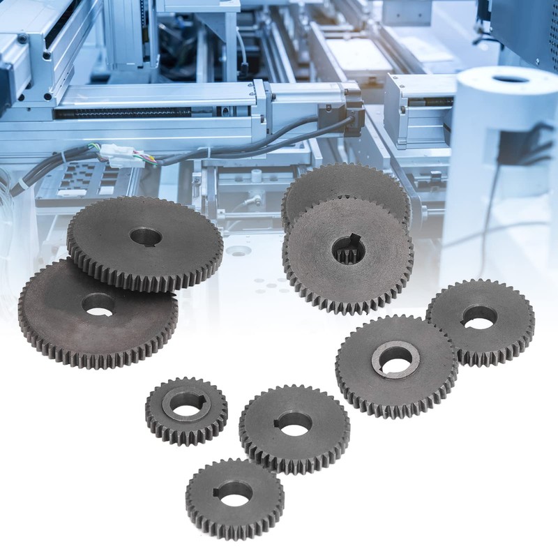 9Pcs Metal Gear Set Mini Lathe Cutting Machine Gears,Compatible with