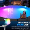UniWater 2025 Upgrade Solar Fountain Light Show,Adjustable Dual Spray Sprinkle