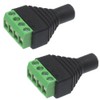 KAUMO 3.5mm Stereo Mini Jack 4 Pole Screw Terminal Gold